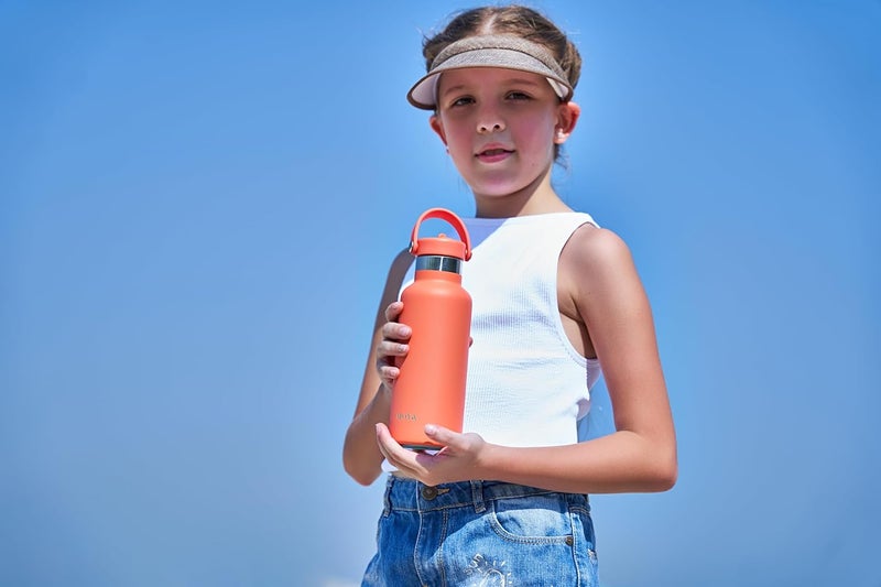 Moya 'Starfish' 500ml Insulated Sustainable Water Bottle Coral - Image 2