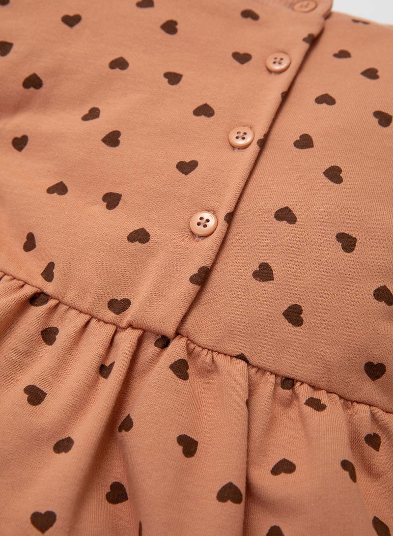 DeFacto Heart Print Dress  - Image 4