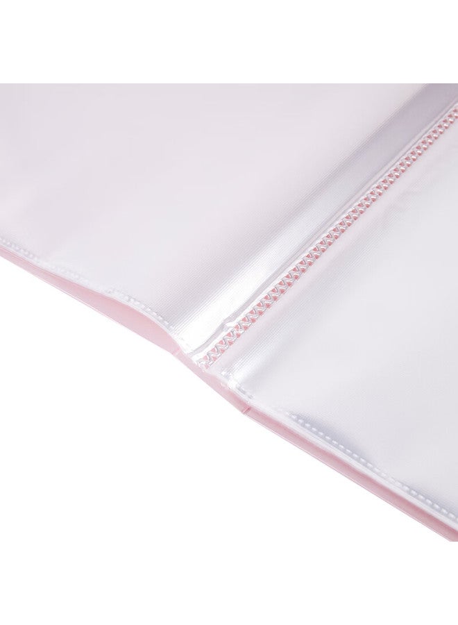 Deli A4/20-page Doent Folder With Pockets, Certificate Collection Folder, Pregnancy Check-up Organizer, Prenatal Report Organizer, Sheet Music Folder, Elementary To High School 72457 Pink - Image 3