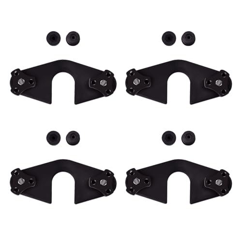 XTPTFABS AMA Bracket Kit8 Pcs Thumb Screw caps 4 Pcs Brackets8 Pcs Threaded Inserts8 Pcs Bolts Compatible with Hobie IslandReplaces Bungee System - Image 1