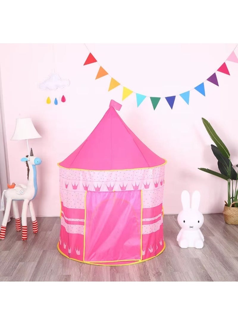 Premium Foldable Play Tent House for Toddlers – Pink, Portable Indoor & Outdoor Kids Play Tent, 105 × 105 × 135 cm - Image 3