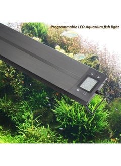 B&K Programmable LED Aquarium Light Extendable Dimmable 7 Modes Full Spectrum Light for Freshwater