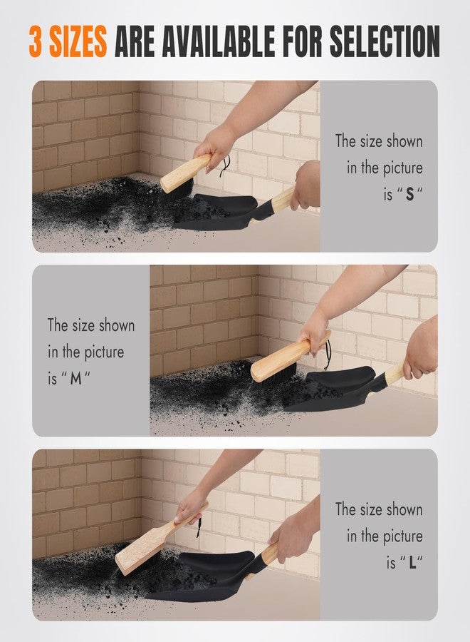 INNO STAGE Ash Shovel and Brush Set - Fireplace Tools Set Hearth Indoor Outdoor Modern Firepit Coal Shovel and Brush Kit Cleaning Tool Rust Resistant (7.3 * 16.7inch) - Image 5