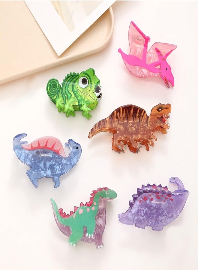 Funny Chameleon Dinosaur Hair Clip,Acrylic Claw Clip for Women,Women Hair Accessories,Green - Image 5