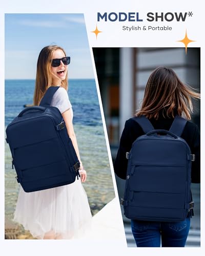 coofay Travel Backpack Carry on Flight Approved Carry on Backpack for Airplanes Personal Item Travel Bag 18x14x8 Inches Traveling Backpacks Airback Backpacks for Traveling Mochila de Viaje - Image 3