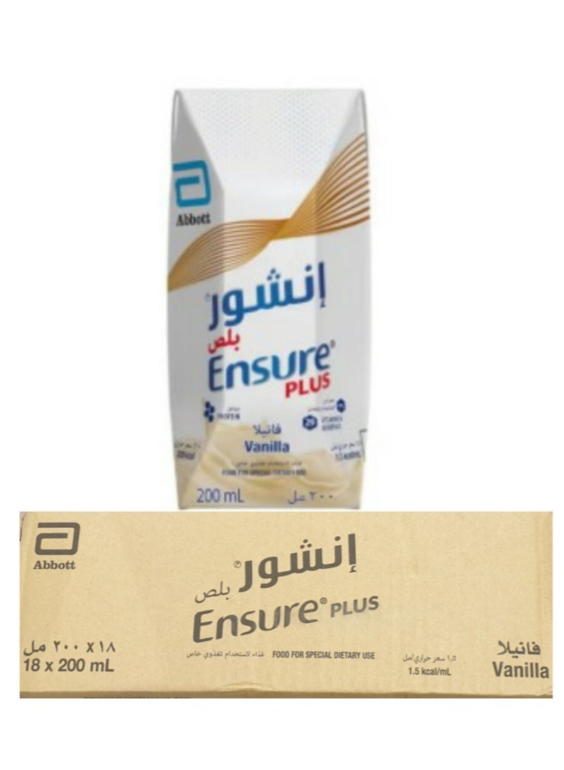 Ensure Plus Nutritional Supplement (200ml) Carton of 18 packs