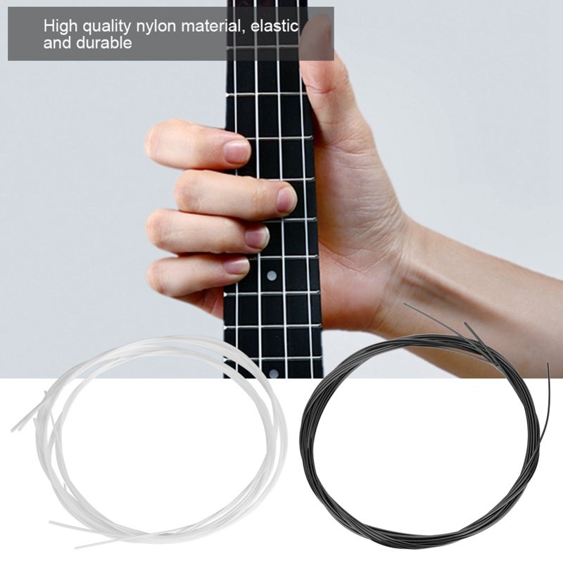 Ukulele Strings Set 27 Inch High-Quality Elastic Durable Nylon - Fine Workmanship Easy Replacement Strings for Soprano Concert Tenor Ukulele Lovers - Image 4