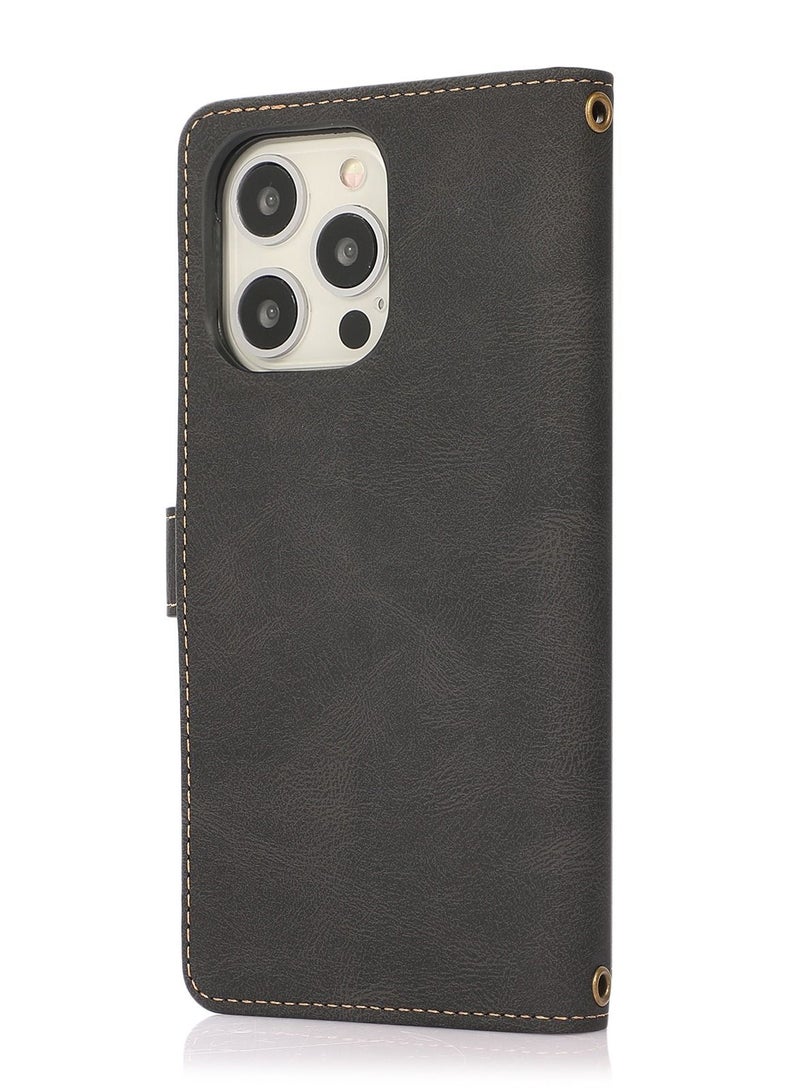 Suteni Flip Cover iPhone Protective Leather Case - Image 1