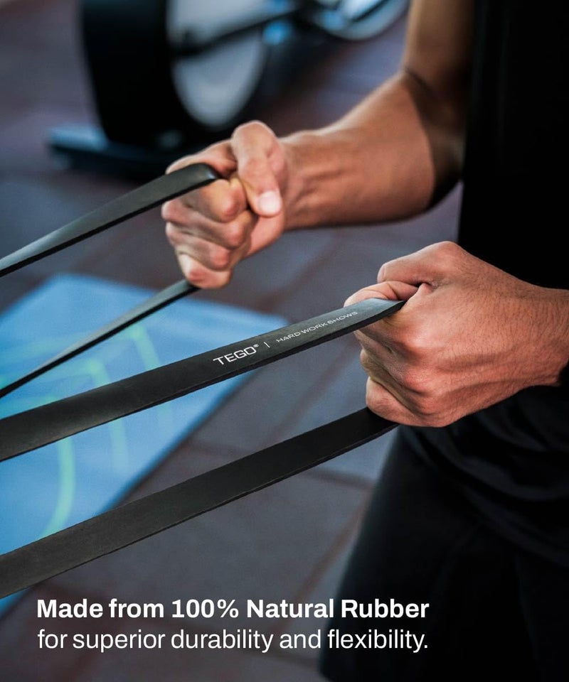 TEGO Resistance Bands for Strength, Mobility & Recovery | Natural Rubber | Durable, Versatile Fitness Bands | 5 Resistance Levels | Ideal for Home Workouts, Stretching, Physical Therapy & Rehab - Image 5