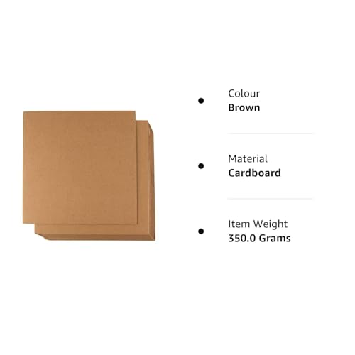 Mechdel Corrugated Cardboard Sheets , Flat Cardboard Sheets, Cardboard Inserts for Packing, Mailing, Crafts - Kraft Brown, 12 x 12 Inches (24) - Image 4