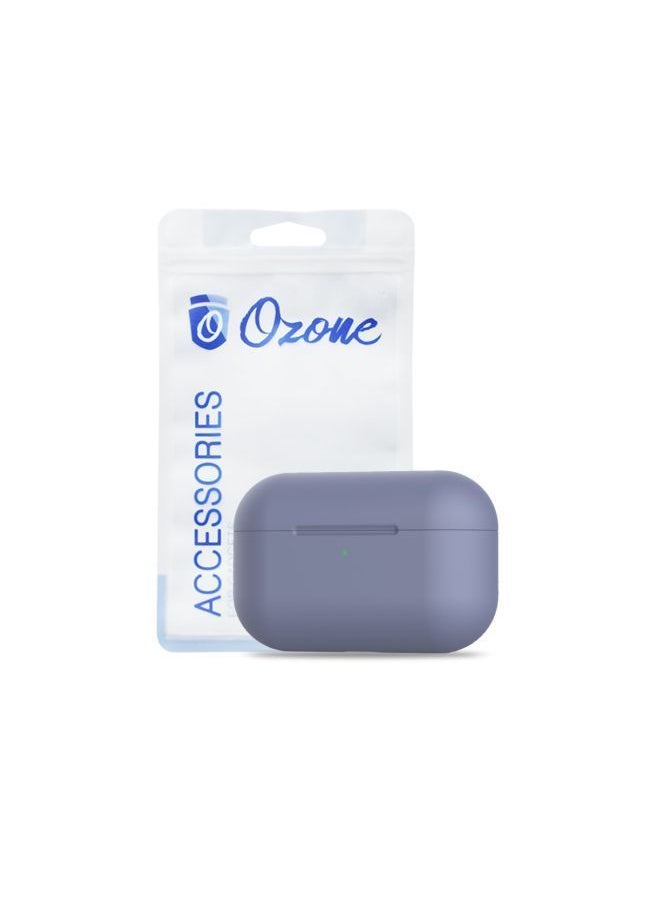 NIBEMINENT Silicone Case Cover For Apple AirPods Pro/AirPods 3 Purple  - Image 2