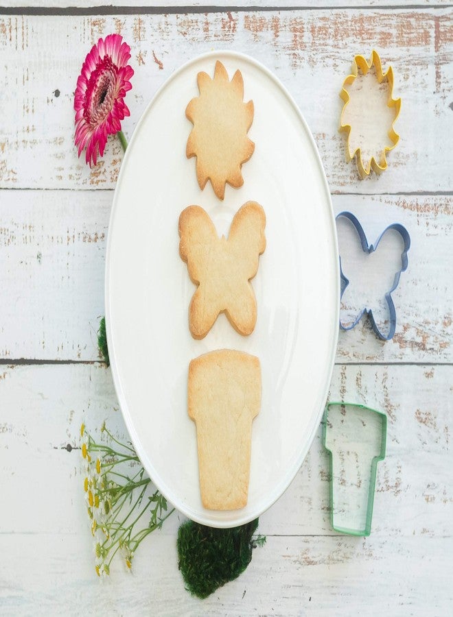 Handstand Kitchen Spring Fling 3-piece 3" Flower Pot, Butterfly and Sun Cookie Cutter Set - Image 4