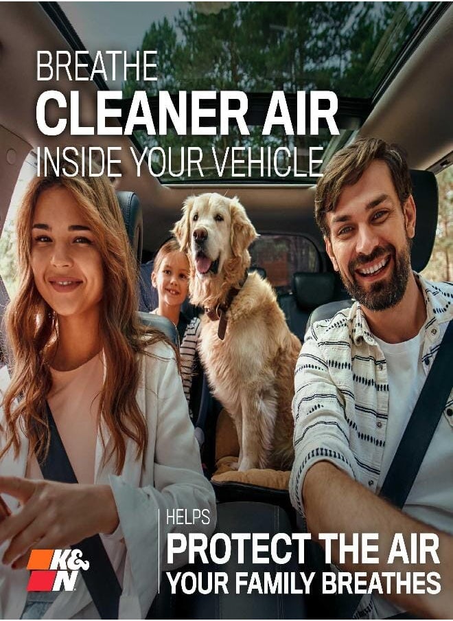 K&N K&N LIFETIME Cabin Air Filter: Premium, Washable, Clean Air for your Cabin: Compatible with 2013-2024 Alpine/Dacia/Inifinit/Mitsubishi/Nissan/Renault: (See product Description for Select Models)VF2076  - Image 2