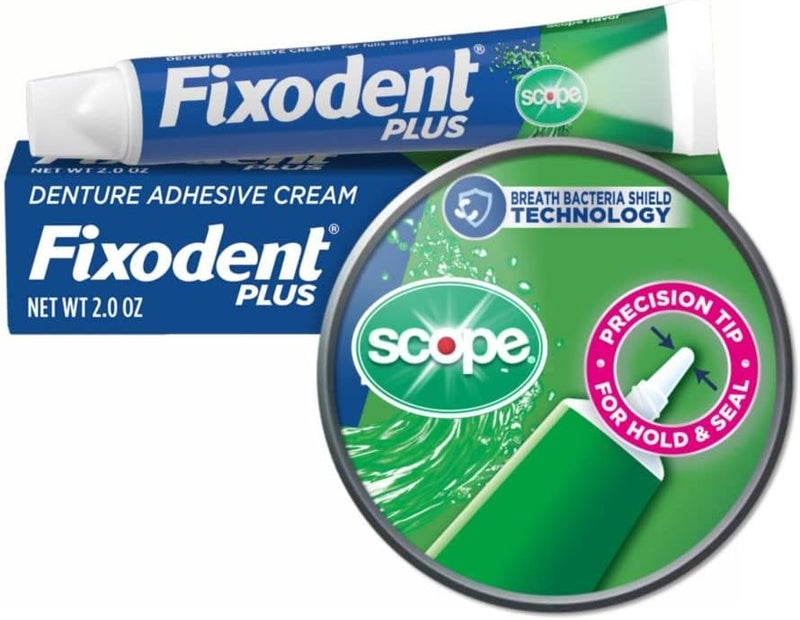 Fixodent Plus Scope Precision Hold  Seal Adhesive Cream 2 oz Packaging May Vary - Image 1