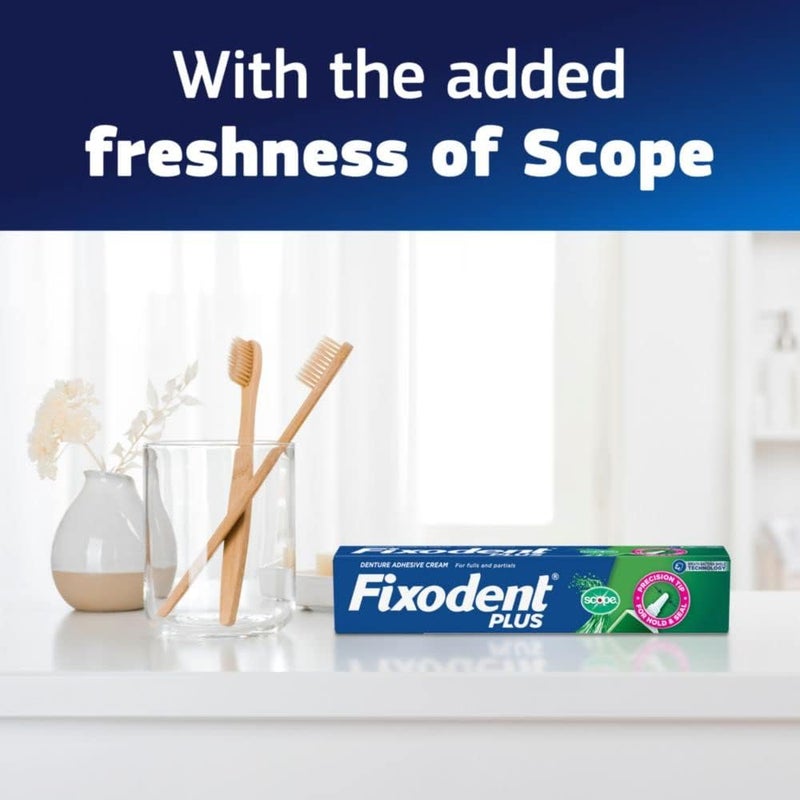 Fixodent Plus Scope Precision Hold  Seal Adhesive Cream 2 oz Packaging May Vary - Image 5