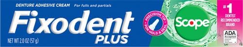 Fixodent Plus Scope Precision Hold  Seal Adhesive Cream 2 oz Packaging May Vary - Image 2