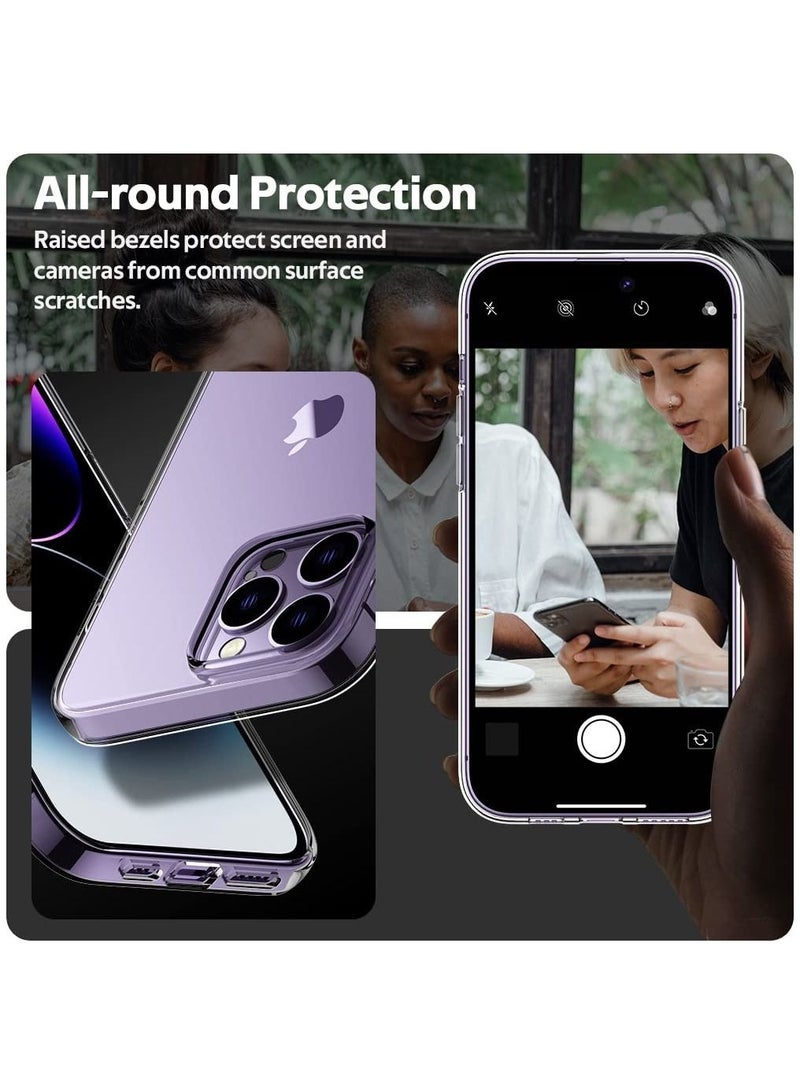 DUSALA iPhone 14 Pro Max Case Clear, Ultra [Slim Thin] Flexible Clear TPU Scratch Resistant Gel Rubber Soft Silicone Protective Case Cover for iPhone 14 Pro Max 6.7-inch - Image 4