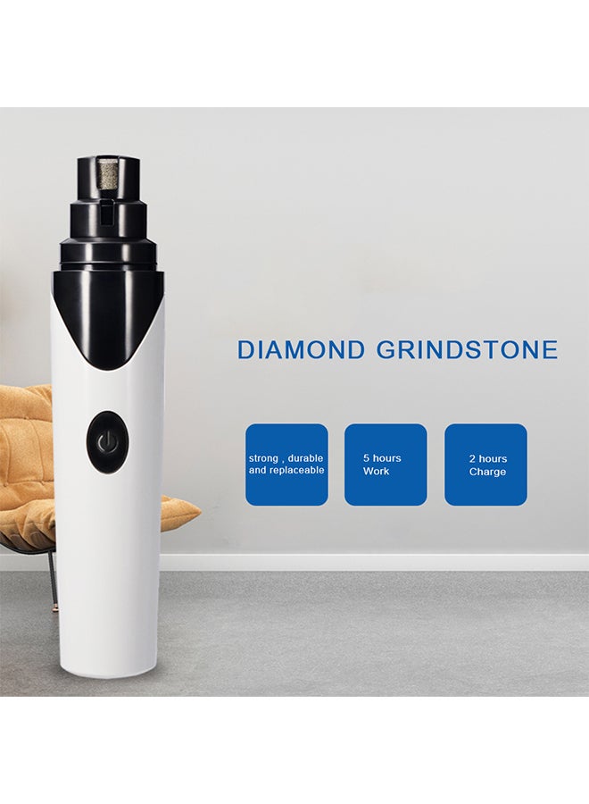 Loquat Rechargeable USB Charging Pet Nail Clippers White - Image 2