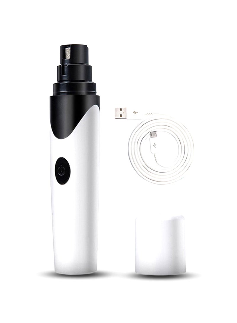 Loquat Rechargeable USB Charging Pet Nail Clippers White - Image 1