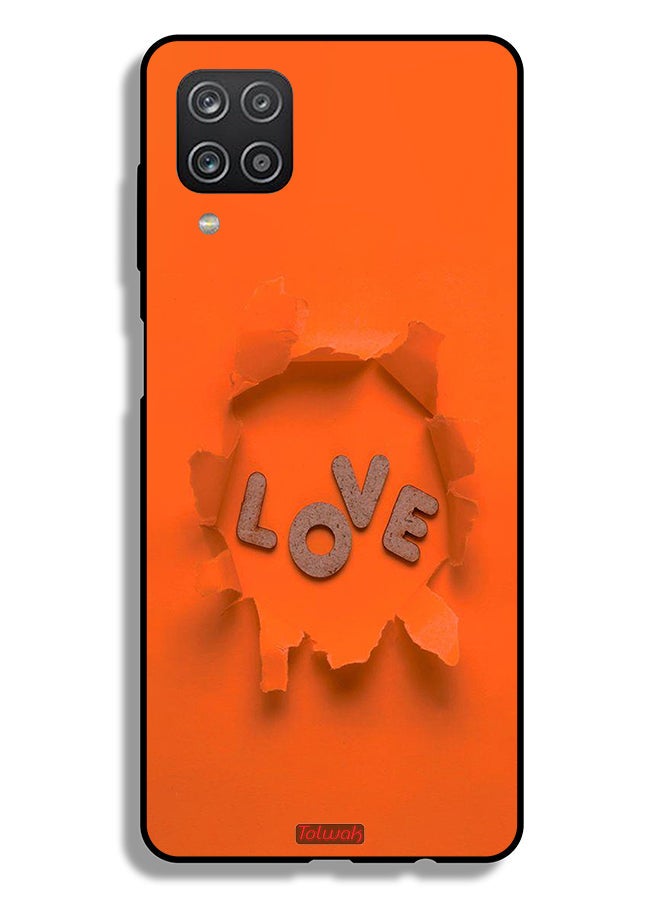 Tolwak Samsung Galaxy A12 Protective Case Cover Love - Image 1