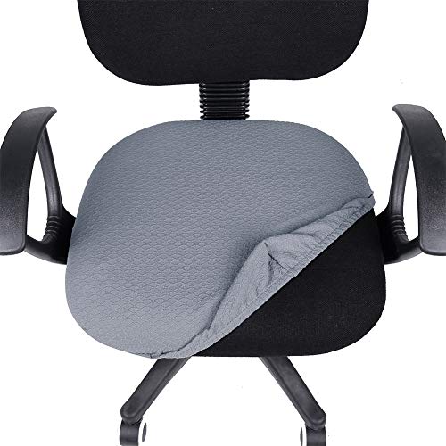 smiry أغطية مقاعد كرسي الكمبيوتر المكتبي سميري القابلة للإزالة والغسل والمضادة للغبار - رمادي - Image 4