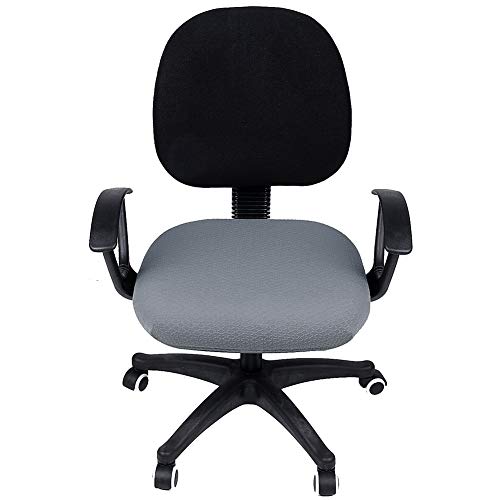 smiry أغطية مقاعد كرسي الكمبيوتر المكتبي سميري القابلة للإزالة والغسل والمضادة للغبار - رمادي - Image 3