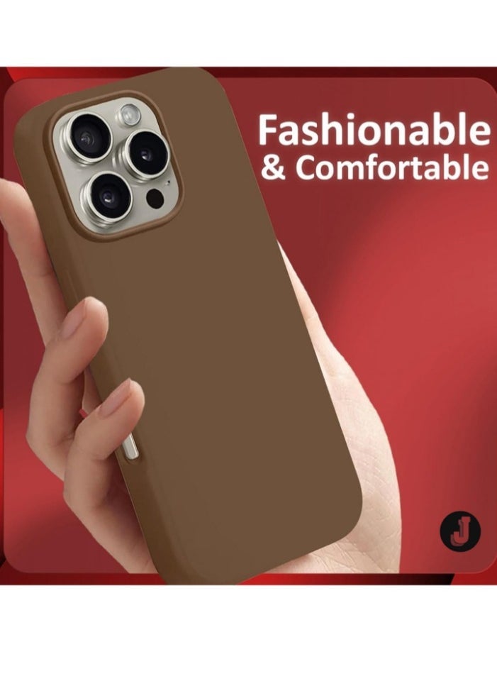 JAJEEK "Ultra Slim Liquid Silicone Case for iPhone 16 Pro Max – Soft Anti-Scratch Microfiber Lining & Enhanced Drop Protection" - Image 5