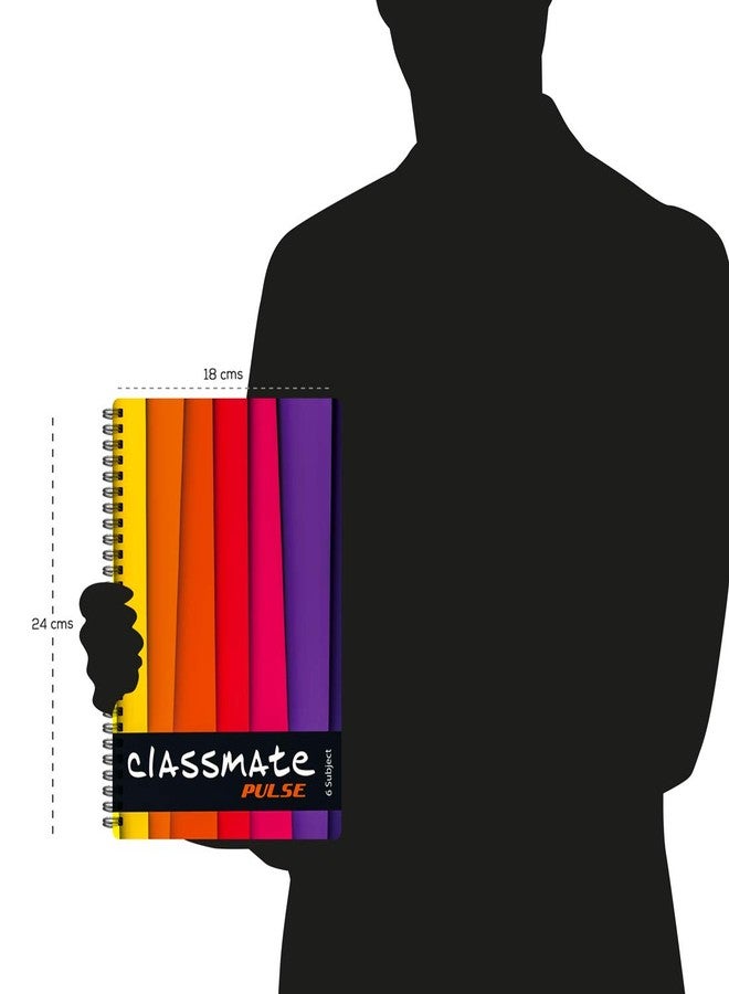 Classmate Pulse Spiral Notebook - Single line, 300 Pages, Wiro, 240mm x 180 mm - Image 4