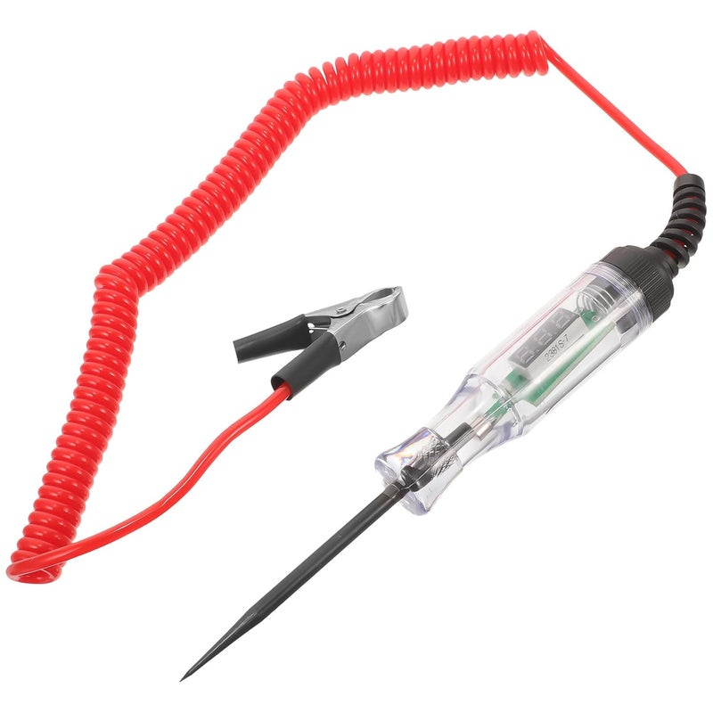 Digital Voltage Tester 3 48V LED Display Automotive Circuit Tester Spring Wire Pen - Image 1