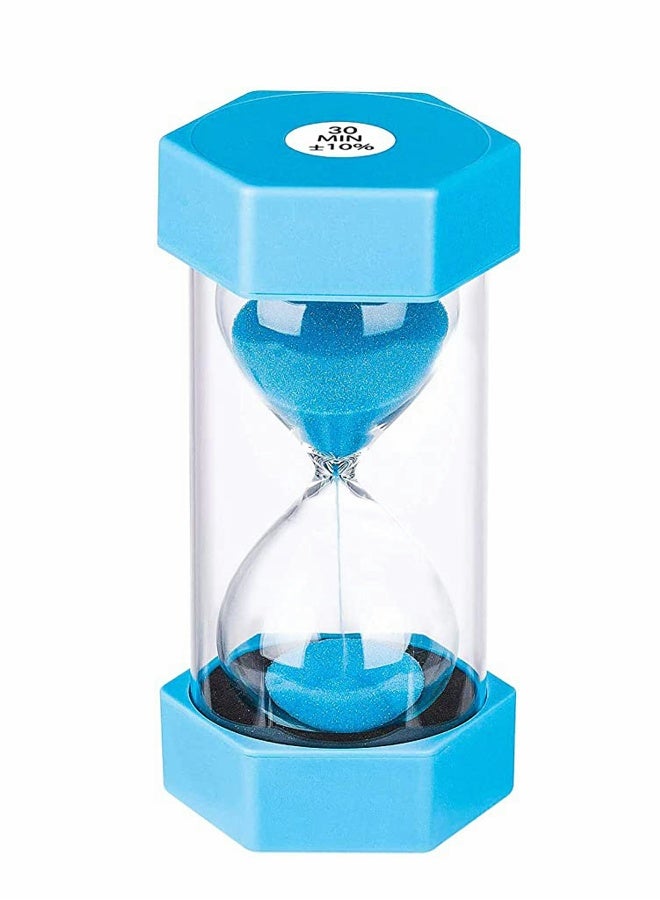 Sandglass 30 Minute Sand Hourglass Timer Plastic Sand Clock, arge Half Hour Plastic Sandglass for Home, Desk, Office Decor - Image 1