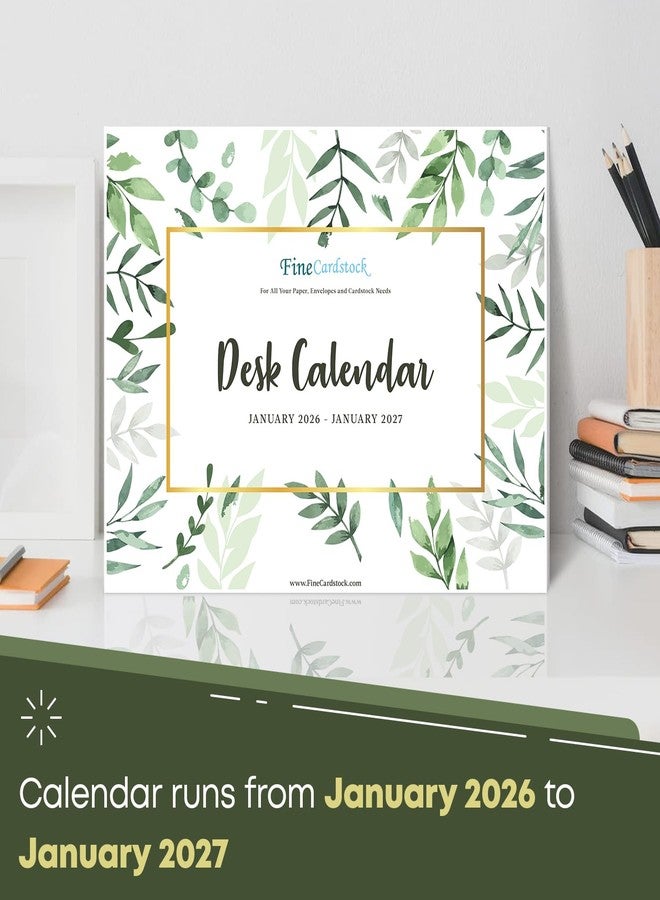 S Superfine Printing 2026 Year Desk Calendar 11" x 8.5" Desktop or Wall Planner, Tear-Off Pad for Easy Planning, Includes a Notes Section To Do's Monthly Tasks for the Year of 2026 | Runs from January 2026 - January 2027 - Image 2