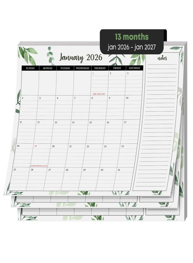 S Superfine Printing 2026 Year Desk Calendar 11" x 8.5" Desktop or Wall Planner, Tear-Off Pad for Easy Planning, Includes a Notes Section To Do's Monthly Tasks for the Year of 2026 | Runs from January 2026 - January 2027 - Image 1