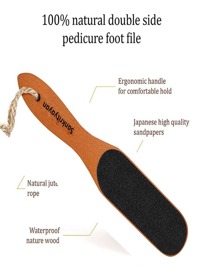 Sankrityayan Wooden Foot Scrubber with Dual-Sided Coarse & Fine Abrasive Surface | Pedicure Foot File for Dry, Rough Skin, Callus & Heel Care | Handle with Hanging Loop for Home & Spa Use (Pack of 1) - Image 4