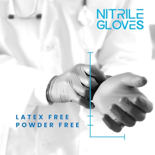 Romsons Blue Nitrile Medical Examination Hand Gloves - Large (100 Pieces) - Image 5