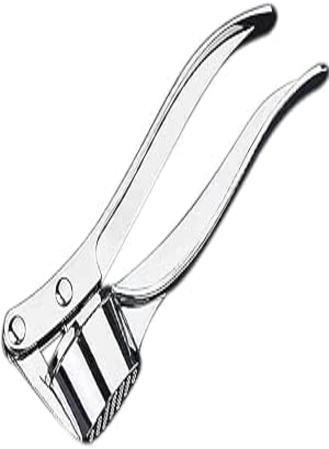 Spaceshoop Stainless Steel Garlic Ginger Mincer CrUSher Peeler Squeezer, Silver, Garlicpresser