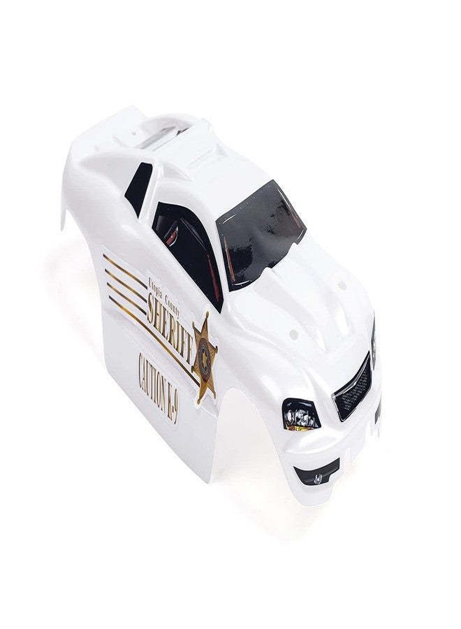 SummitLink Custom Body Police White Style Compatible for e-Revo Mini 1/16 Scale RC Car or Truck (Truck not Included) ERMN-PW-01 - Image 5