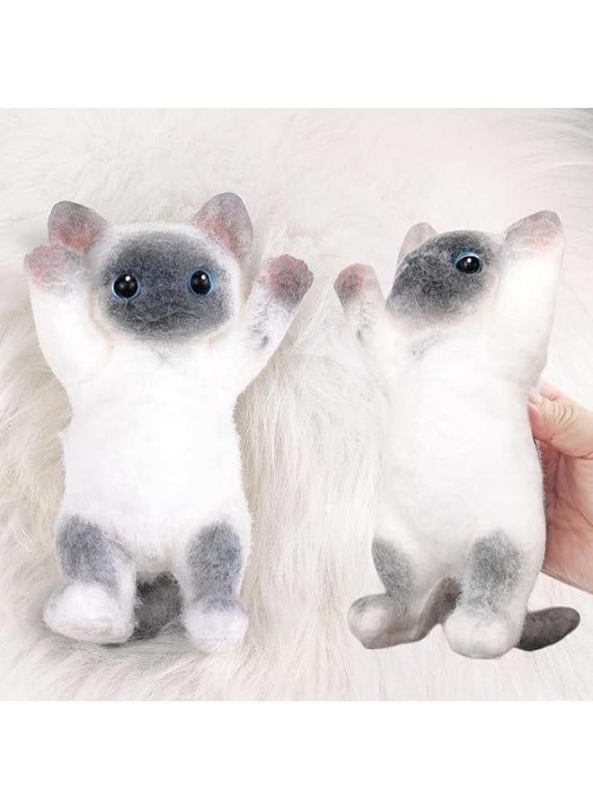 Big Hand Cat Squishy Toys Large Cute Ultra Soft Kitty Squeeze Fidget Toys for Stress Relief ,Kawaii Squishies Sticky Animal Toys for Adults Kids,Decompression Sensory