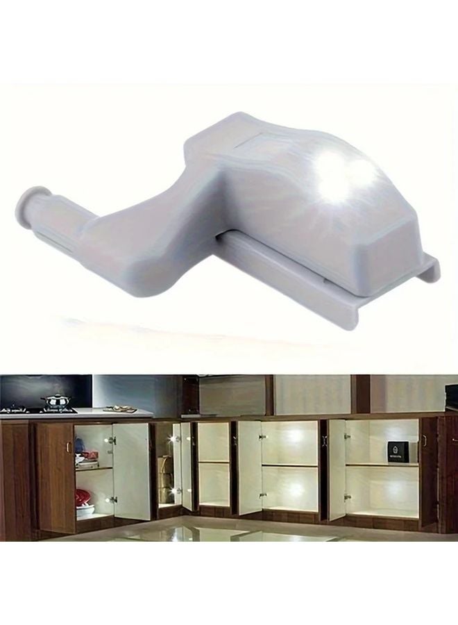 10 قطعة من مصابيح مفصلات الخزانة LED باللون الأبيض الدافئ مع مستشعر حركة أوتوماتيكي تعمل بالبطارية - Image 2