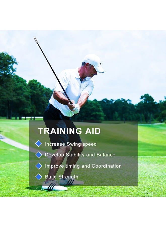 KONDAY Golf Swing Trainer, Golf Swing Training Aid Warm up Stick for Improving Rhythm, Flexibility, Balance, Tempo, Speed, and Strength with 4 Adjustable Weights - Image 5