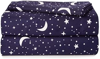 Heritage Kids Heritage Kids 3 Piece Sheet Set, Including Top Sheet, Fitted Sheet & 1 Pillow Case, Constellation Print, Twin, Navy,  - Image 1