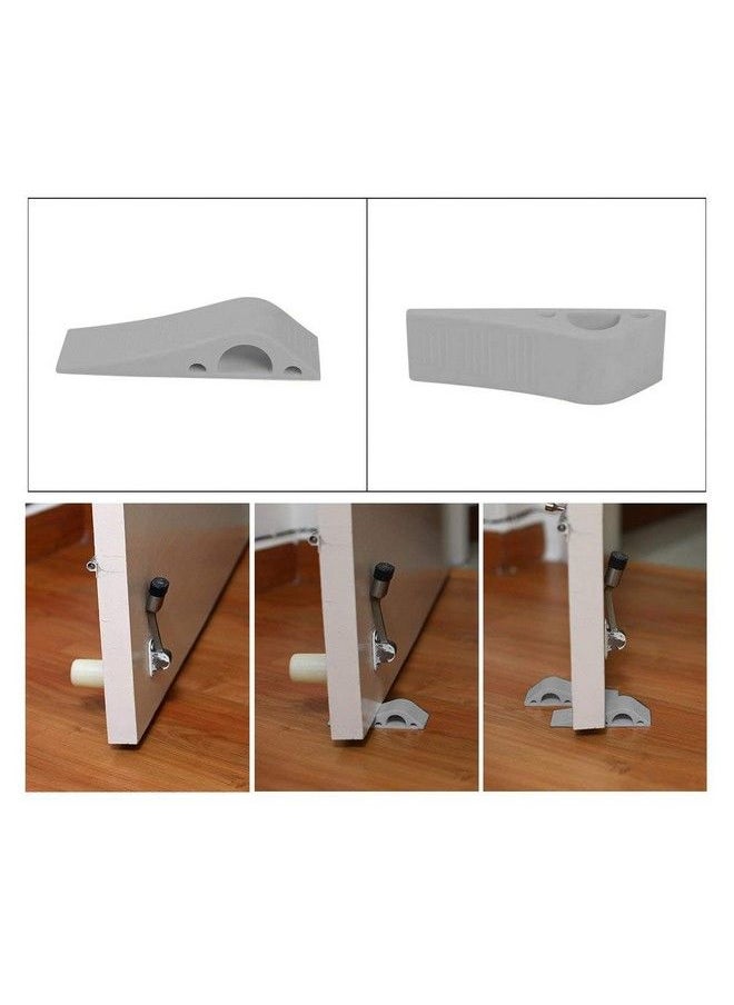 Safe-O-Kid Pack Of 2 Silicon No Harm To Kids Fit All Antislip Multisurface Tpr Door Stoppergrey  - Image 4