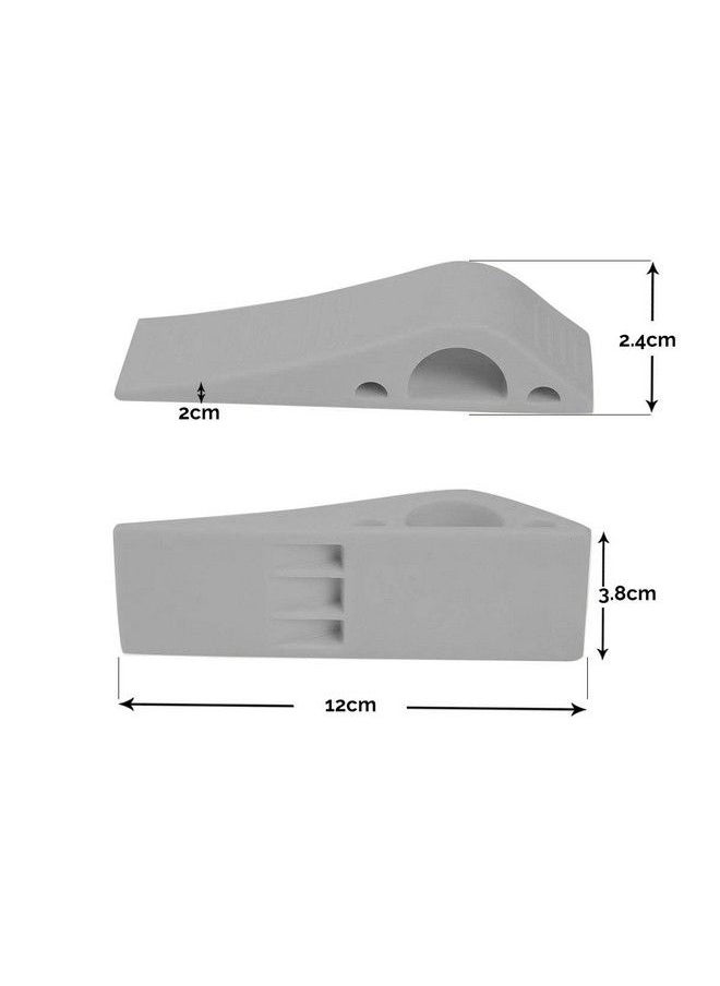 Safe-O-Kid Pack Of 2 Silicon No Harm To Kids Fit All Antislip Multisurface Tpr Door Stoppergrey  - Image 5
