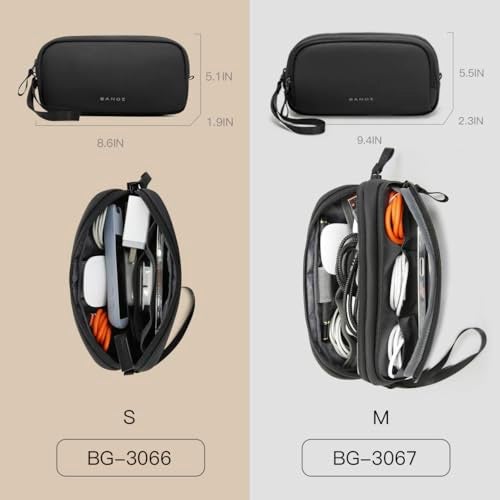 BANGE Electronics Organizer Travel Case, Water Resistant Travel Bag, Tech Pouch Accessories Organizer for Cable,Cord, Phone, Cables, USB Flash Drive, Daily Items - Image 3