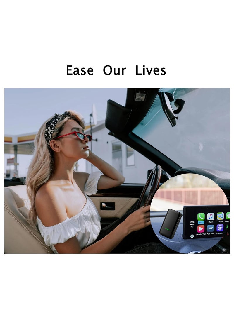 SOLARAE Wireless CarPlay Adapter, Bluetooth Plug & Play Car Play Dongle, USB/Type-C Wired to Wireless CarPlay Adaptor 2023, CarPlay Magic Cars Box Compatible with Cars from 2016+ and Phone iOS 10+ - Image 5