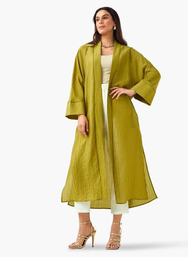 ايكونيك Iconic Relaxed Fit Longline Shrug with Pocket