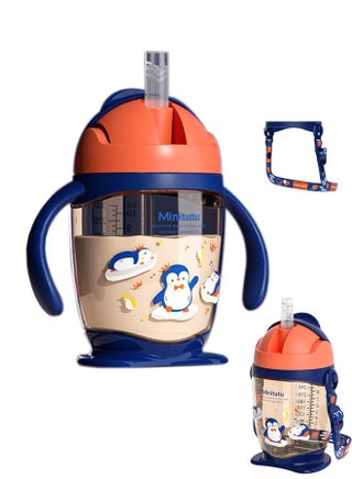 300ml Sippy Cup for Baby from 12 Months, Weighted Straw Non Spill Bottle Bottle for Toddler, With Handle and Wrap,Baby Bottle, BPA-free and Durable - pzsku/Z56270F0350B47151D441Z/45/_/1729061607/d12f40ce-0215-452a-a4e2-879c62b467bd