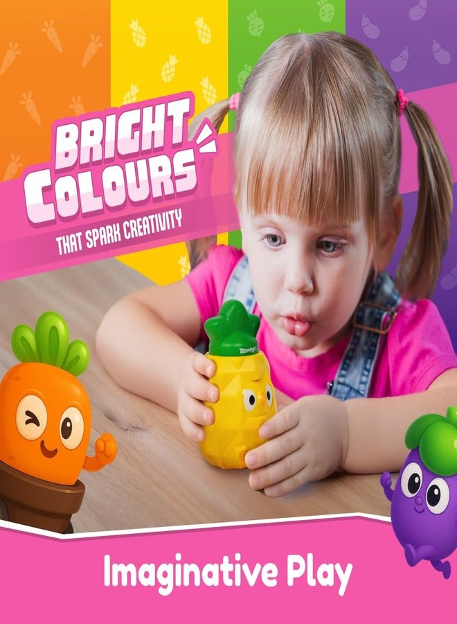 Bloomingo YumZooms! | 4-in-1 Push & Go Vehicle Set | Ages 3+ | Friction Powered Cars | Kids Gifts | Vegetable Cars - Image 3