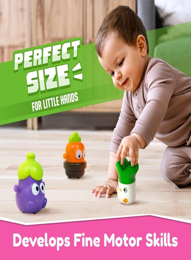 Bloomingo YumZooms! | 4-in-1 Push & Go Vehicle Set | Ages 3+ | Friction Powered Cars | Kids Gifts | Vegetable Cars - Image 2