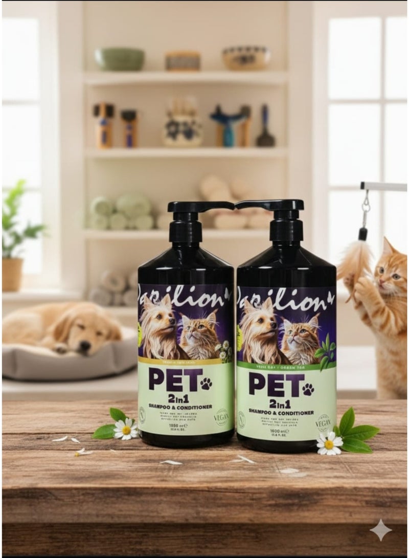 Papilion Shampoo & Conditioner for Pet 2×1 1000ml - Image 2
