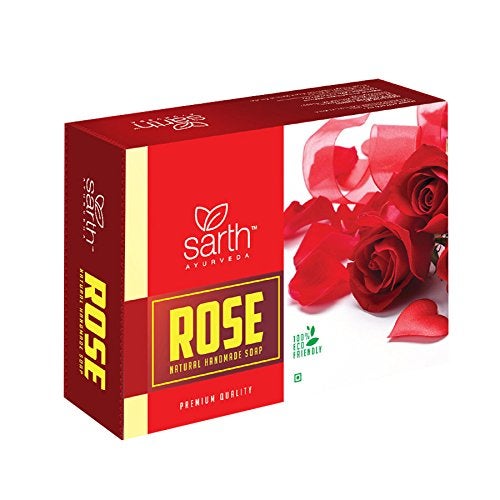 SARTH AYURVEDA Sarth Ayurveda Herbal Soap combo pack of Rose Soap Multani Mitti Soap Baby Soap Hair Care soap 4 100g Natural Body and Hair Soaps - Image 2